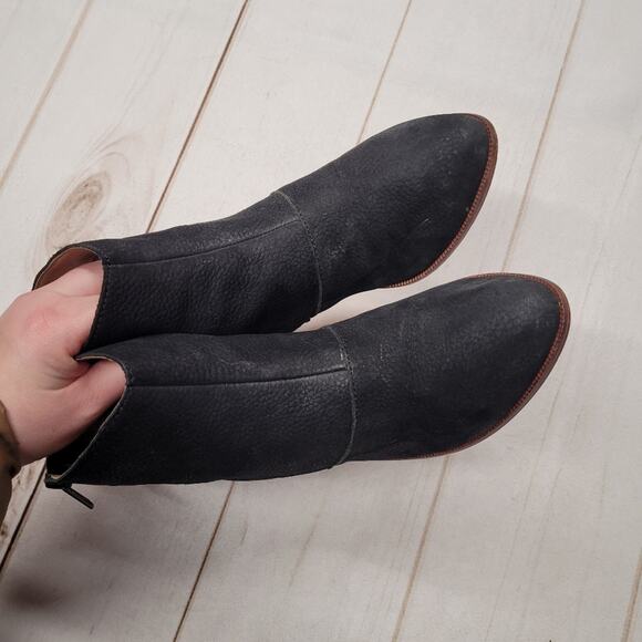 Kelsi dagger double zip black ankle suede leather moto boots - Picture 4 of 7